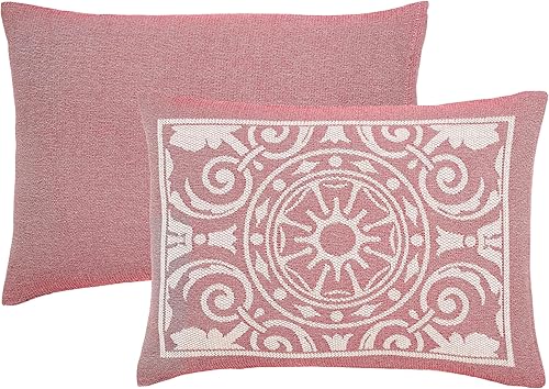 Vista 50 de Superior Cotton Blend 3-Piece Bedspread Set, Oversized Bedspread, 2 Matching Pillow Shams, Light Weight Blanket, Jacquard Traditional Medallion Taupe