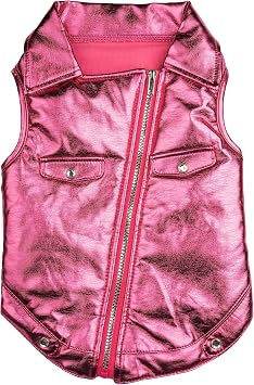Doggy Parton Rhinestone Bomber Jacket for Dogs - Large, Pink