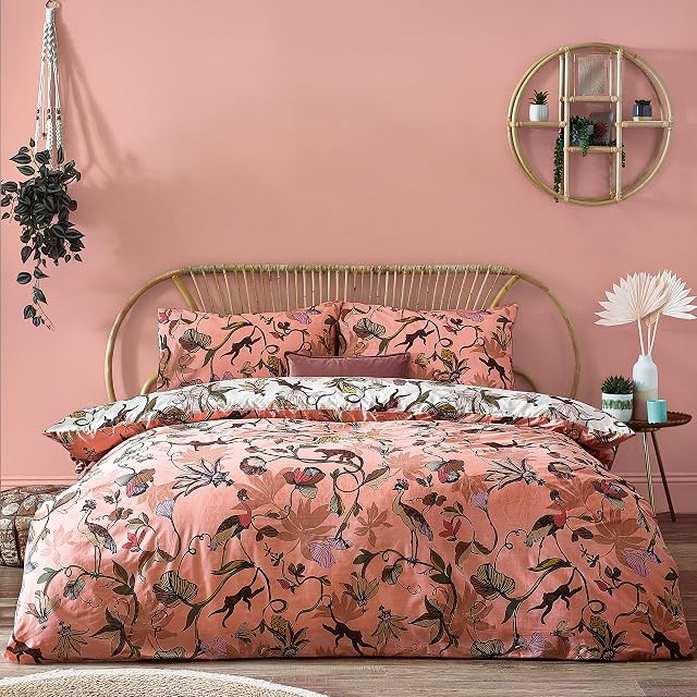 furn. Wildlings Duvet Cover Set, Blush, Double