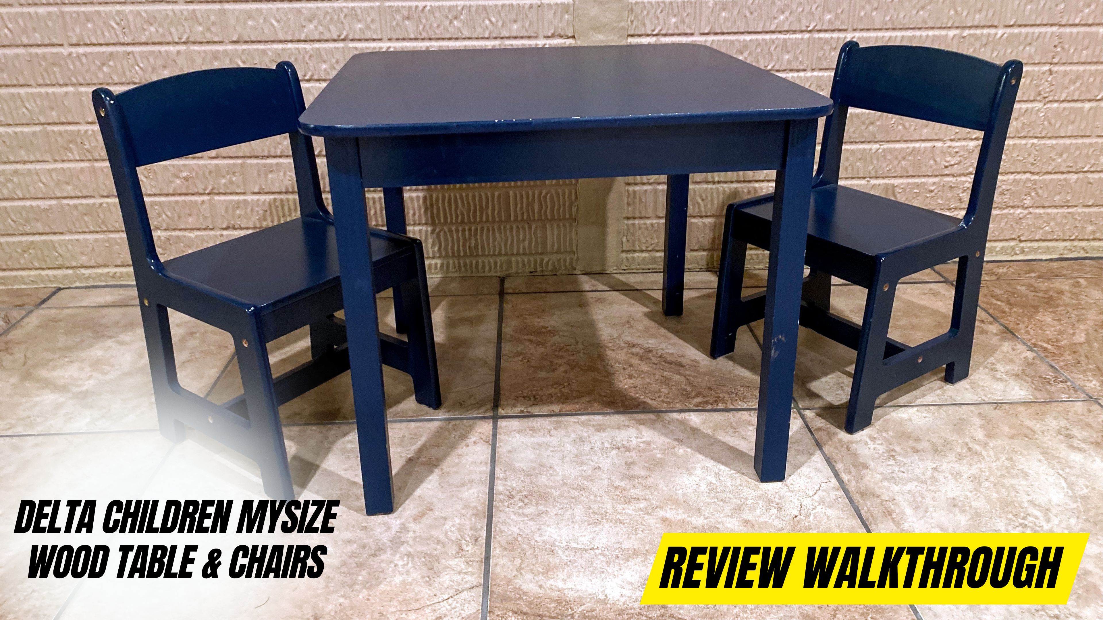 Watch Review of Delta Children MySize Kids Wood Table & Chairs on Amazon Live