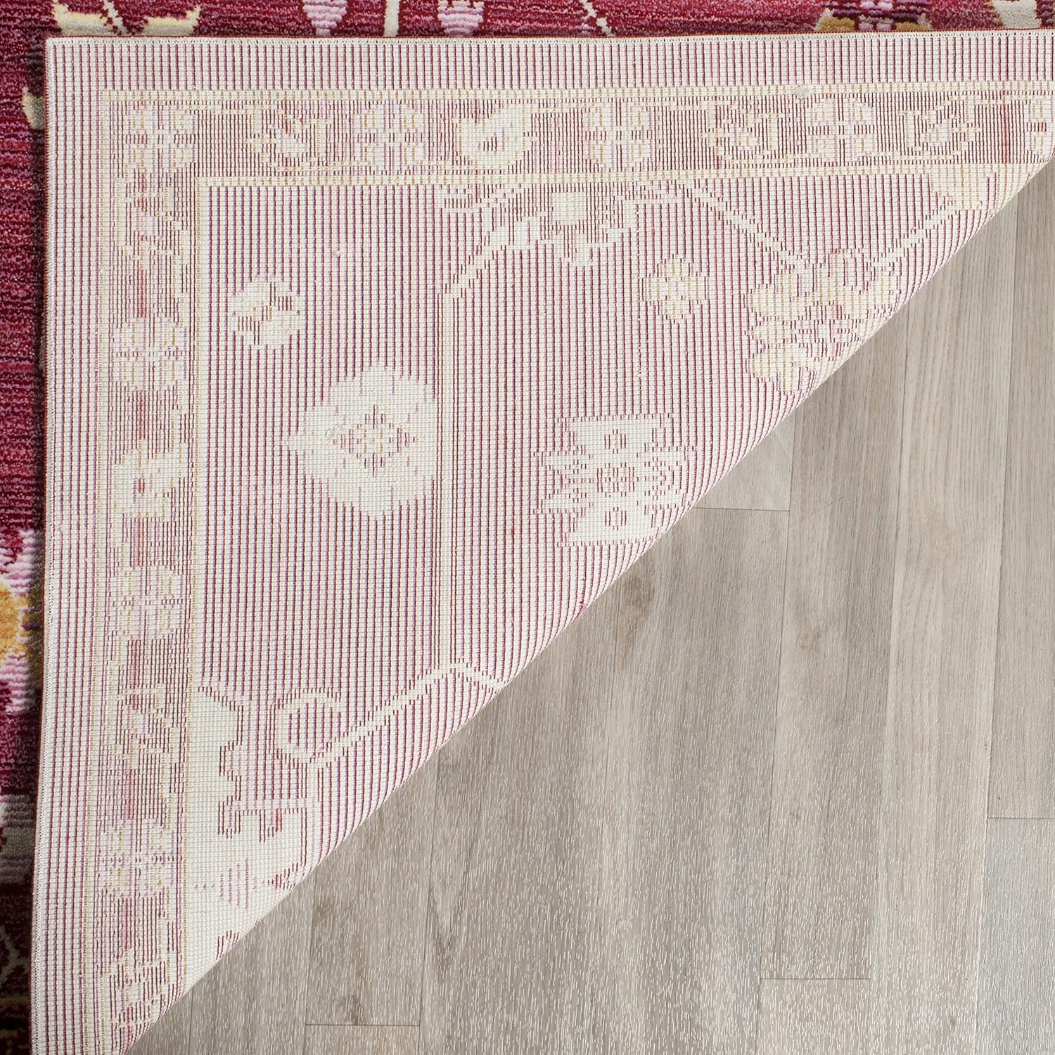 SAFAVIEH Valencia Collection Runner Rug - 2'3" x 8', Fuchsia & Multi, Boho Chic Distressed Design, Non-Shedding & Easy Care, Ideal for High Traffic Areas in Living Room, Bedroom (VAL116P)