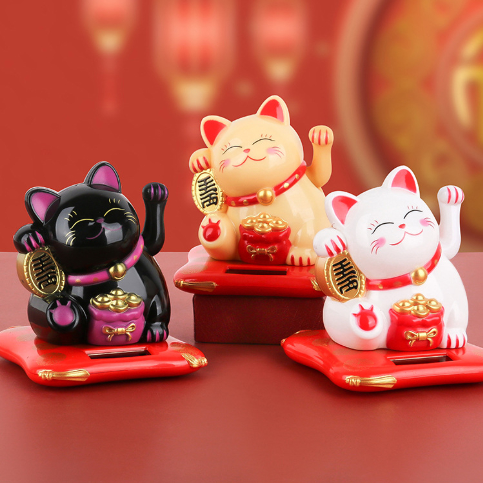 Amazon.com: Fortune Cute Chinese Lucky Cat, Solar Powered Waving