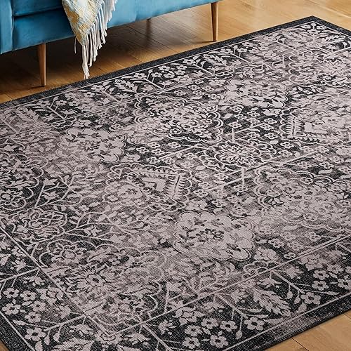 Miniatura 83 de CAMILSON Alfombra moderna de lujo de 8 x 10 pies, estilo vintage, abstracto, suave, de pelo medio, resistente a las manchas, fácil de limpiar, no