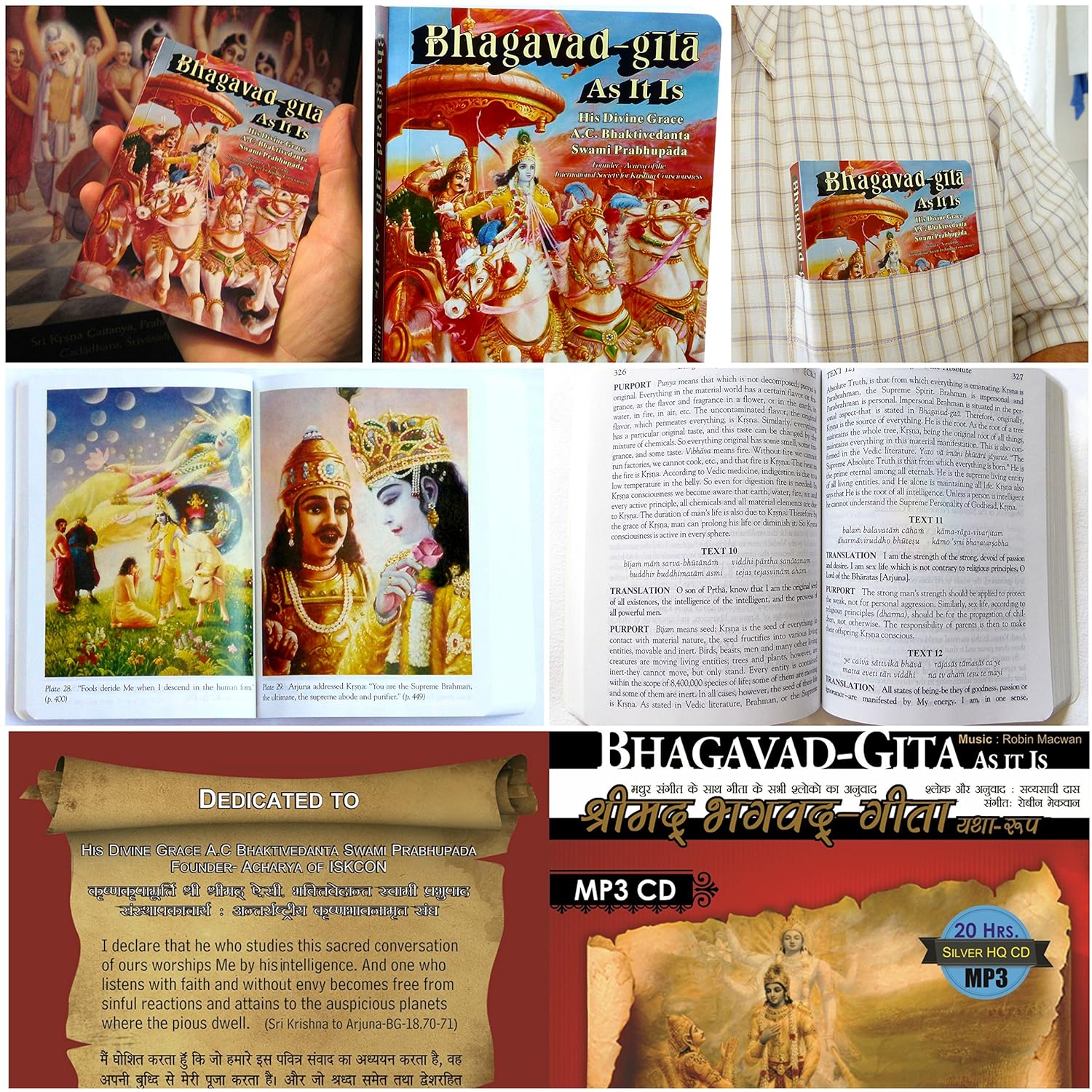 Mini Pocket Size Bhagavad Gita by Srila Prabhupada