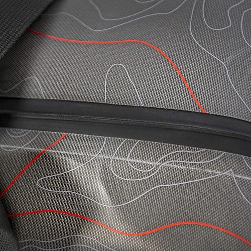 Miniatura 7 de Dagger On-Tap Dry Bag Duffel  Bolsa seca para kayak con anillos de amarre  Cremallera impermeable y correas de compresión, gris oscuro, 30L (8090004)