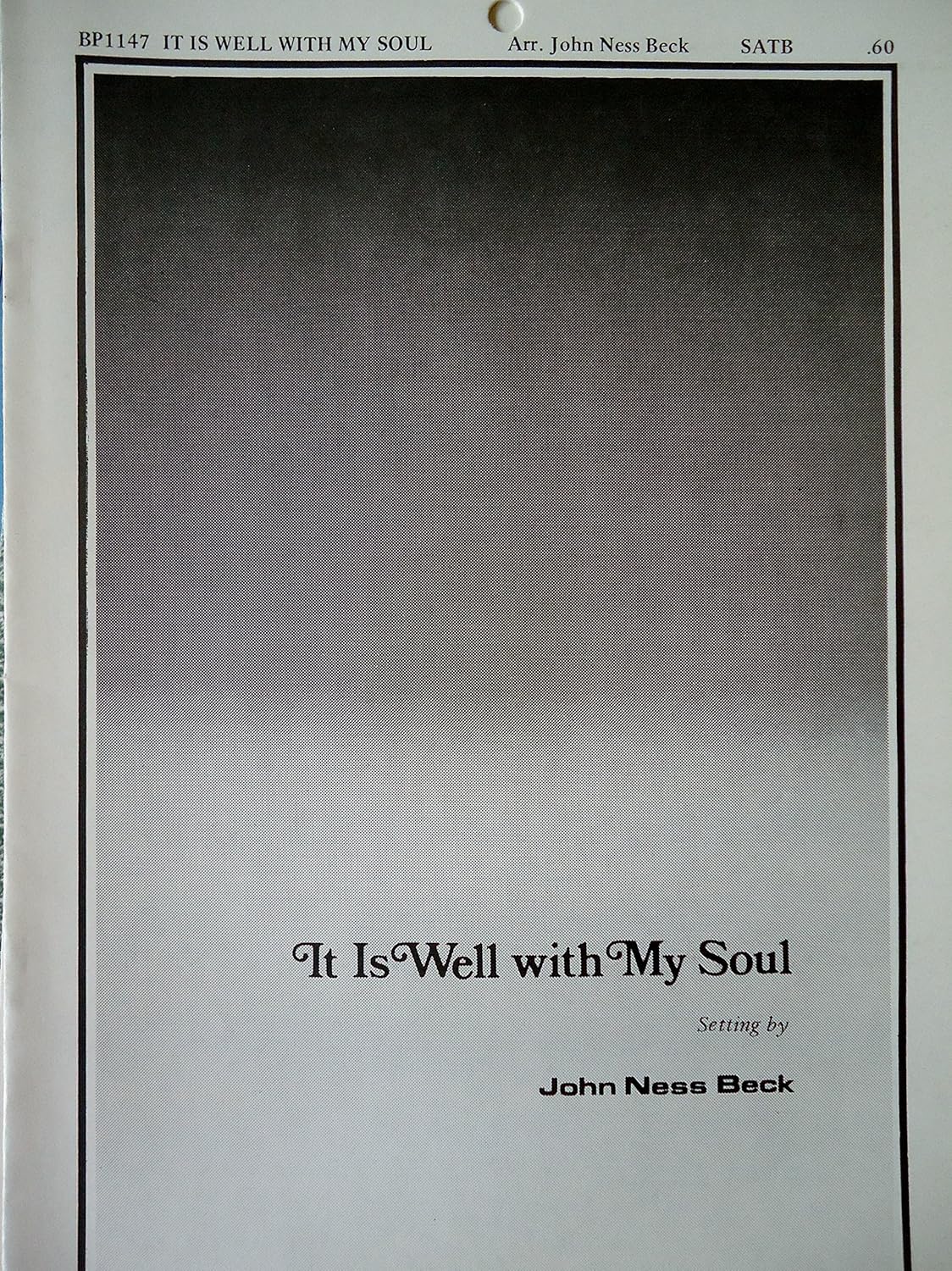 It is Well with My Soul (For SATB Choir and Keyboard, BP1147) John