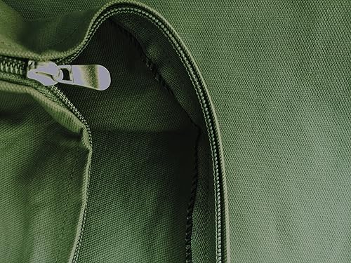 Miniatura 6 de Dogbed4less Cama de espuma viscoelástica para mascotas pequeñas a medianas y grandes con cubierta interna impermeable, lona verde oliva, cubierta