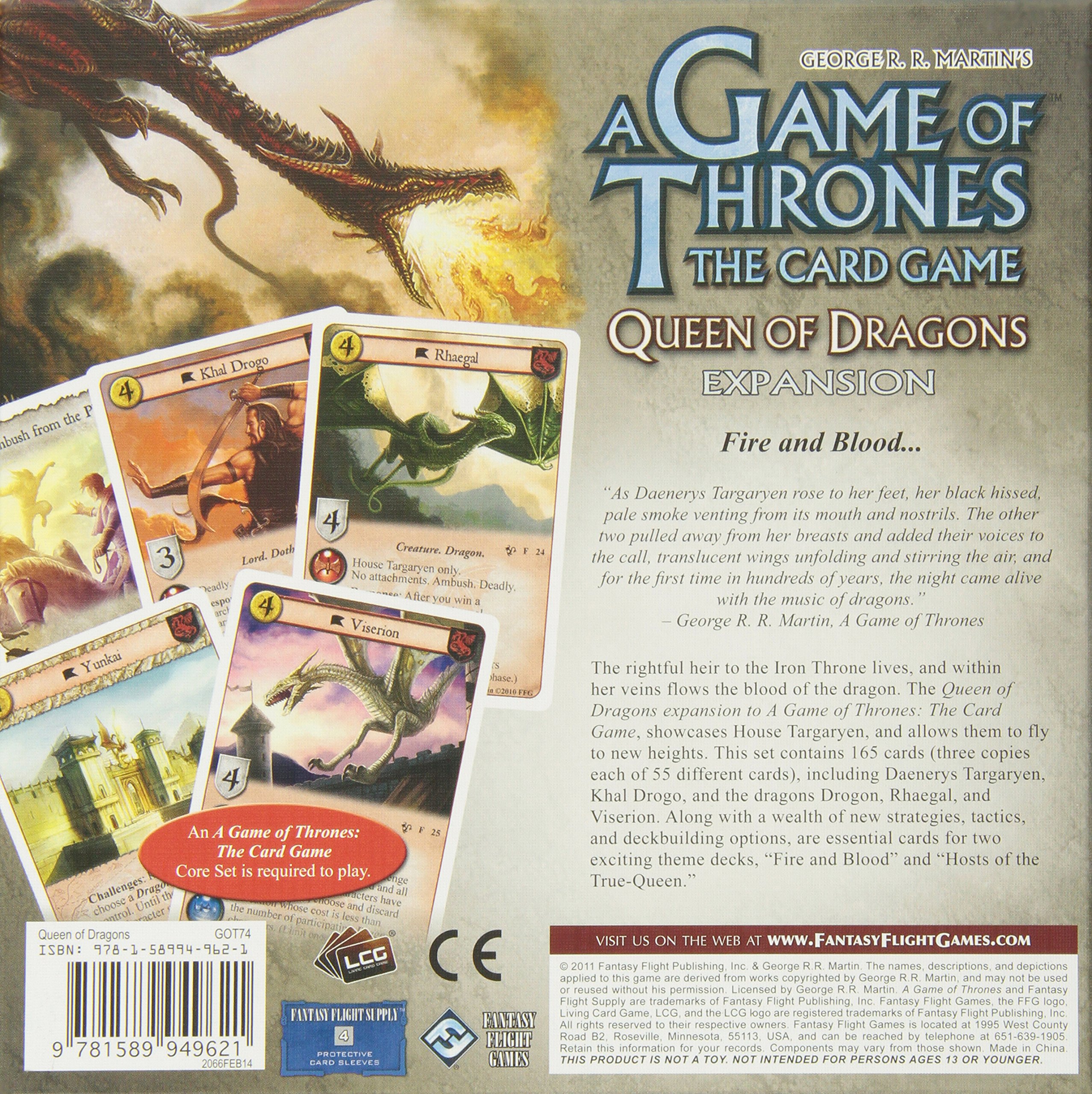 A Game of Thrones: The Card Game - Queen of Dragons Chapter Pack - Image 2