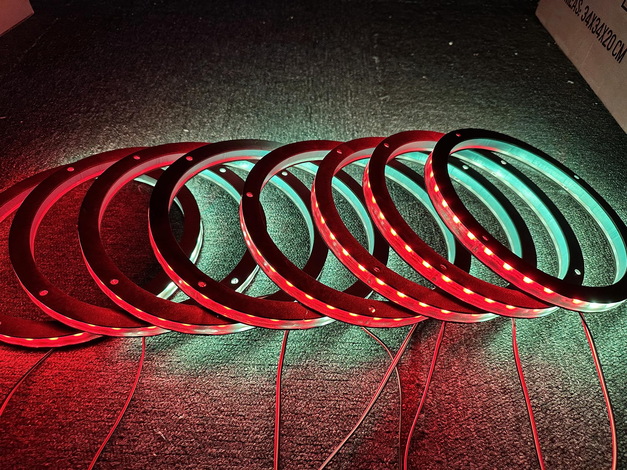 LED リングライト Amazon.co.jp: NA 6.5インチ 車用LEDスピーカーリングライト