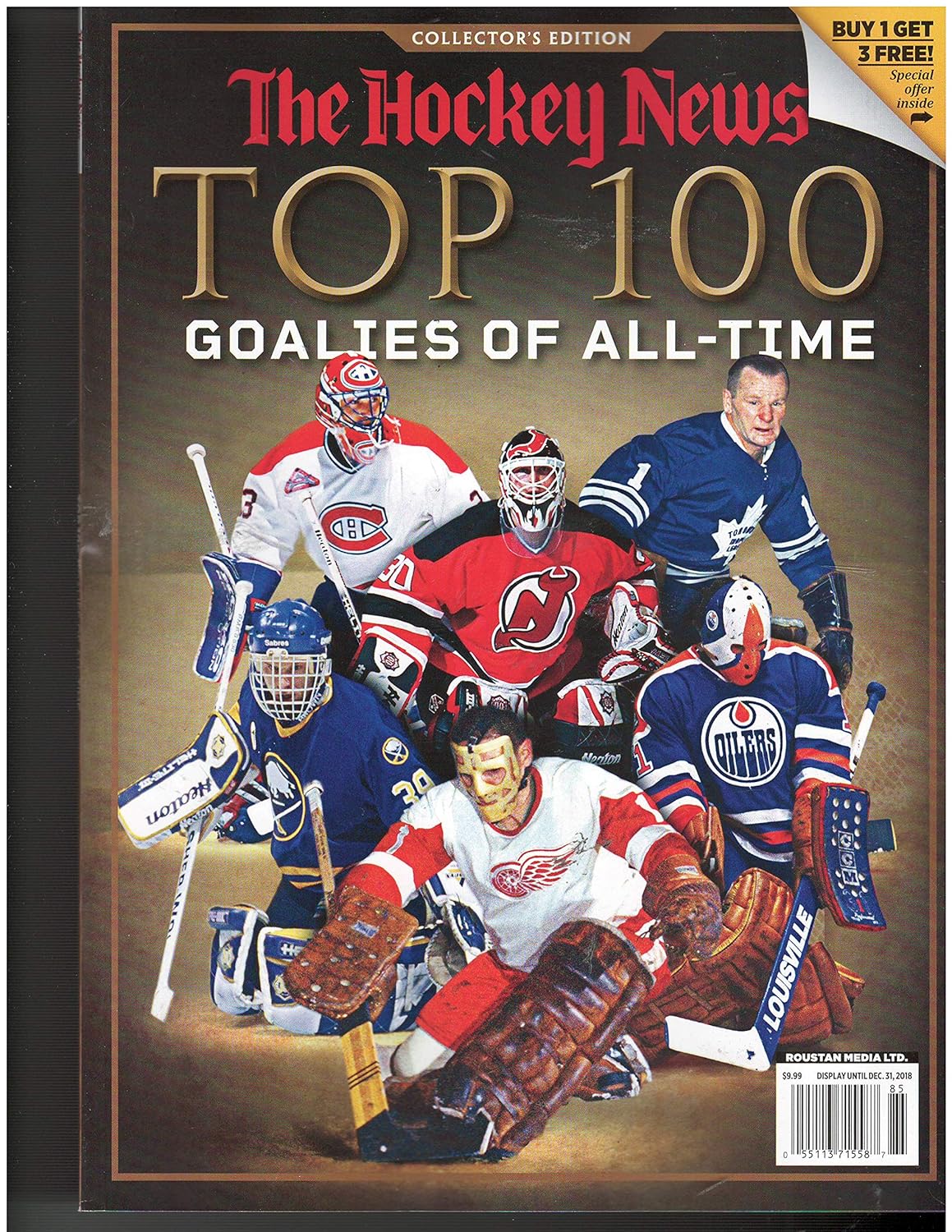 The Hockey News Top 100 Goalies of AllTime Magazine 2018