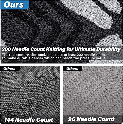 Miniatura 4 de Hylaea Knee High Compression Socks 20-30 mmHg for Nurse Pregnancy Medical Running Sports Travel