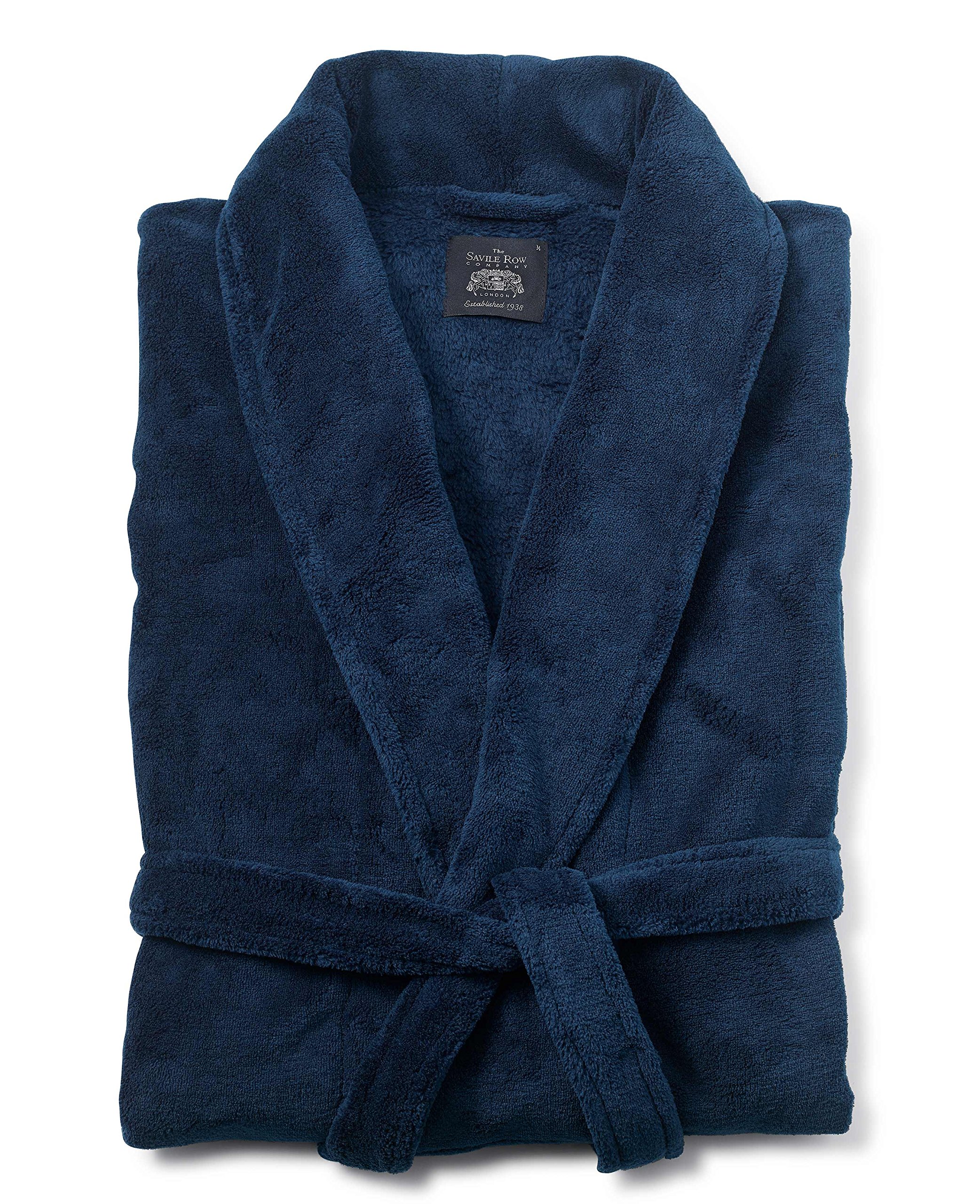 THE SAVILE ROW COMPANY LONDON Men's Lightweight Super Soft Warm Fleece Dressing Gown — view 4