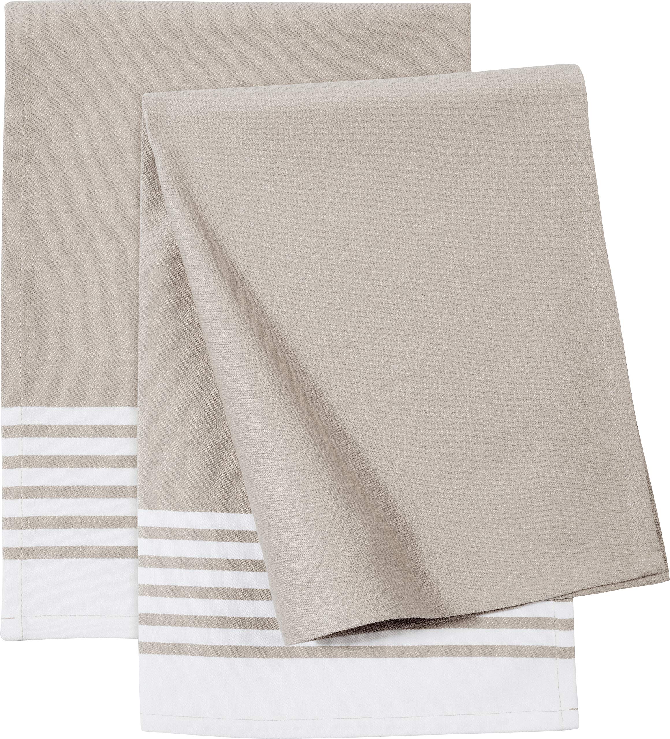 Zwilling 13300-402 Textile Kitchen Cloth, Beige Stripe, 2 Piece Set, Kitchen Towel, Dish Towel, Cotton Duster beige Striped
