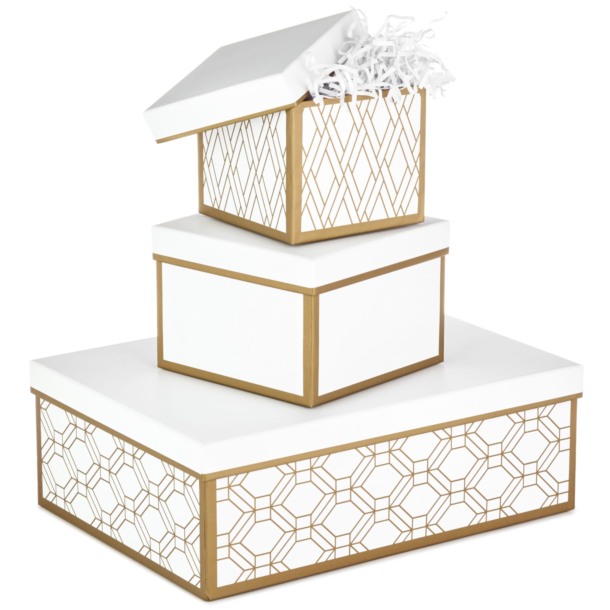 Nichoirs blancs et dorés Hallmark : grand abri élégant pour sublimer votre jardin
