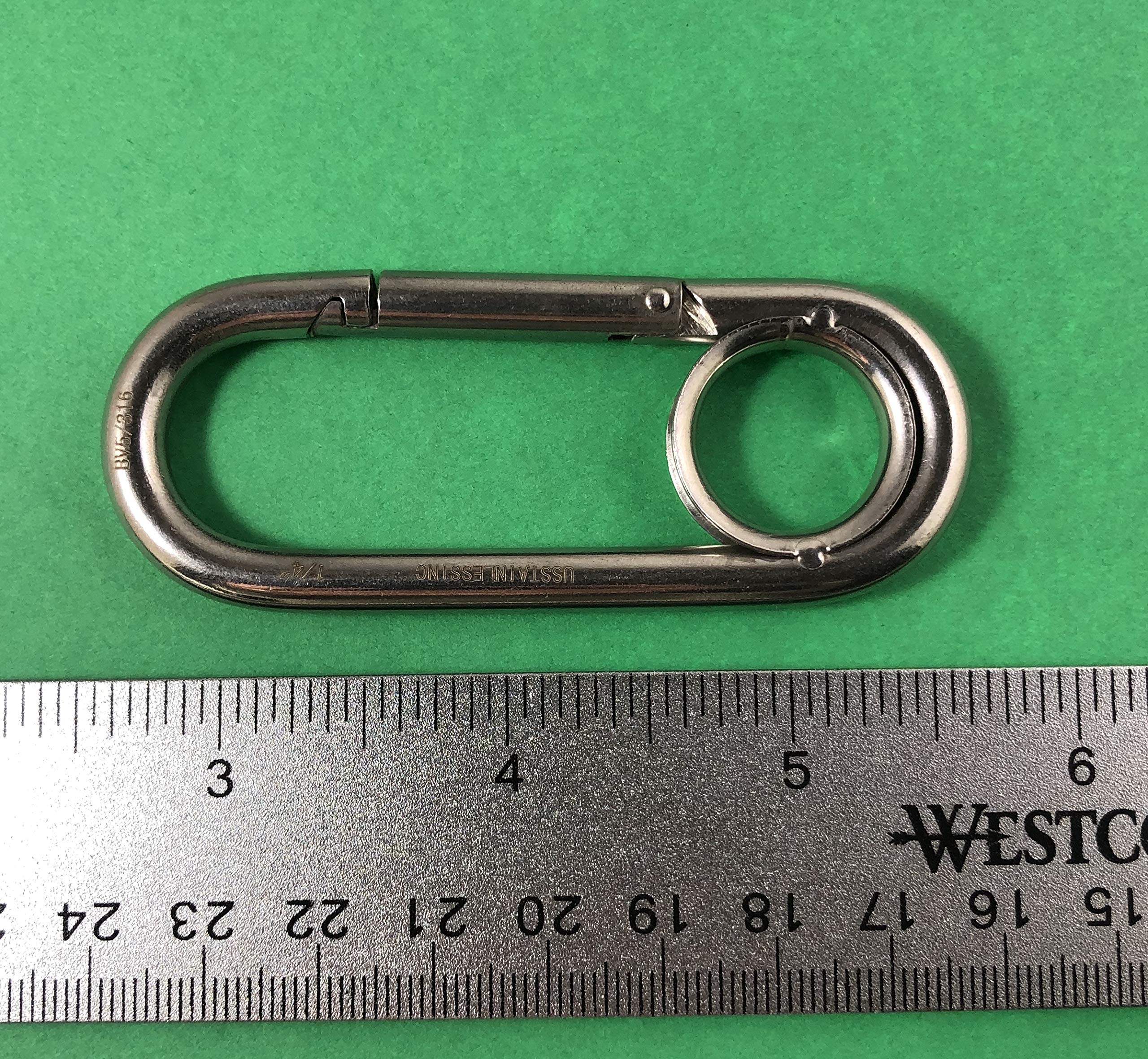 Amazon.co.jp: ステンレススチール 316 スプリングフック ロングタイプ