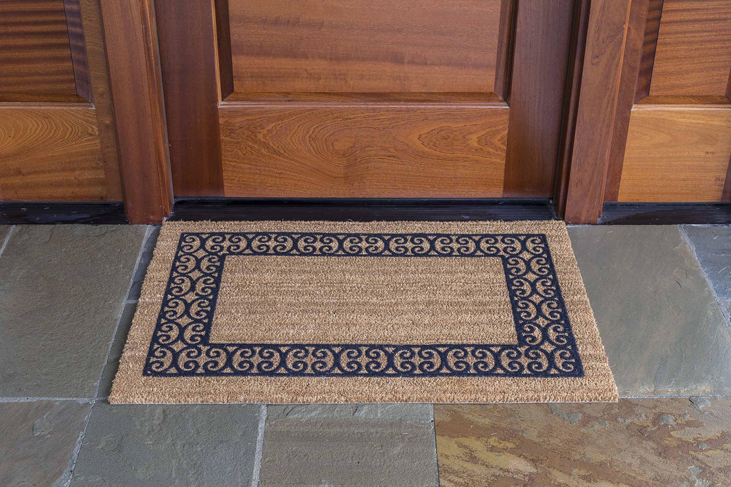 DeCoir 41792 Charleston Border' Coir Doormat, Medium