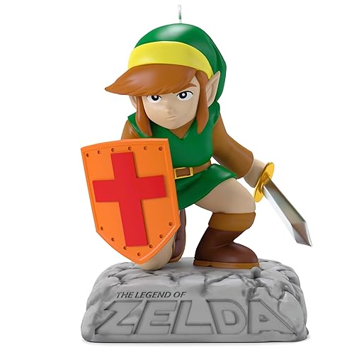 Hallmark Keepsake Christmas Ornament, Nintendo The Legend of Zelda Link With Sound, Gifts for Gamers - Link with Shield and Sword