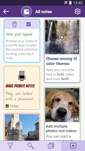 Notas com fotos - Escreva e compartilhe texto com fotos; fácil e simples, gratuito e sem anúncios