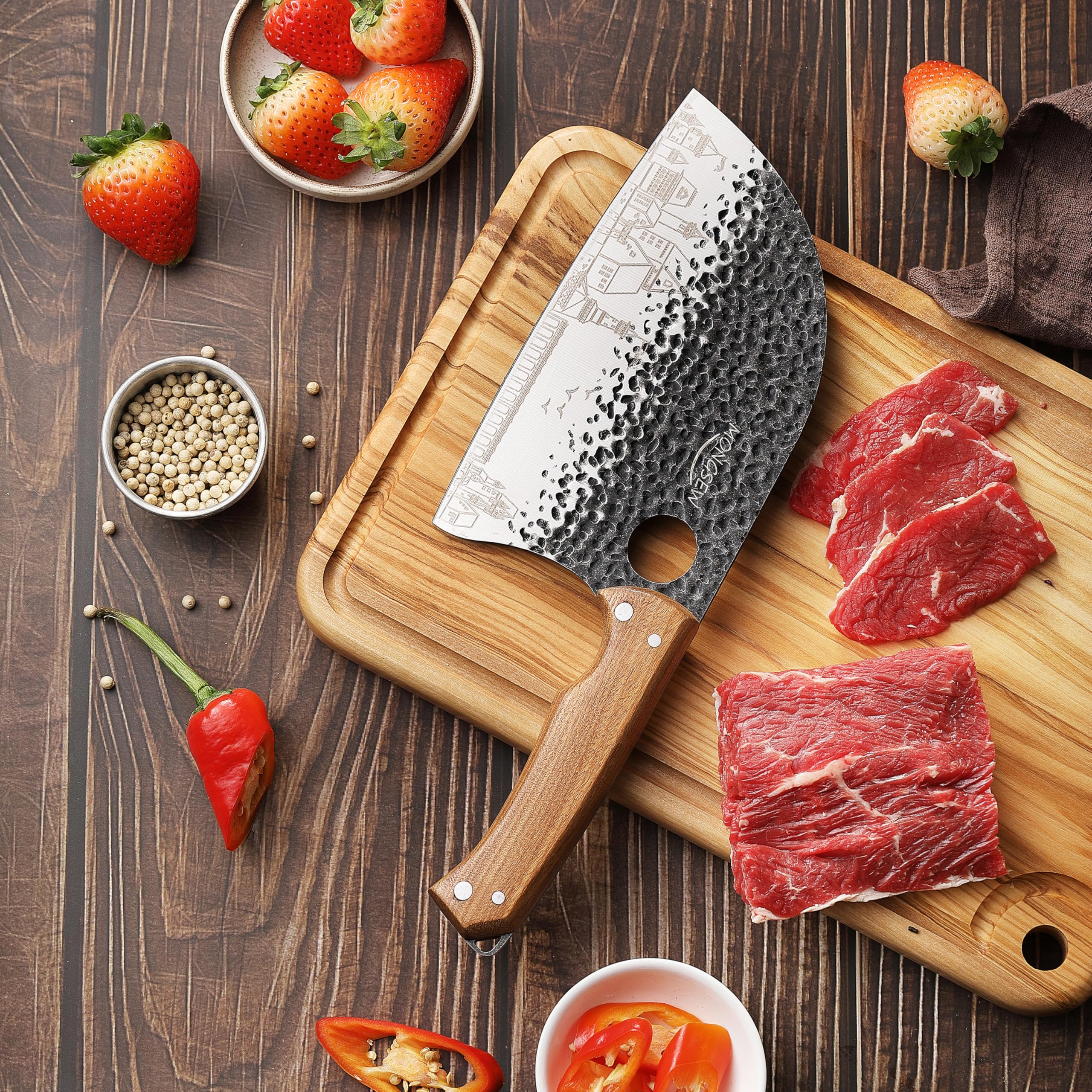 ケ*ウ様 Butcher ProductS Amazon.com: 3 PCS Butcher Knife Set, 7