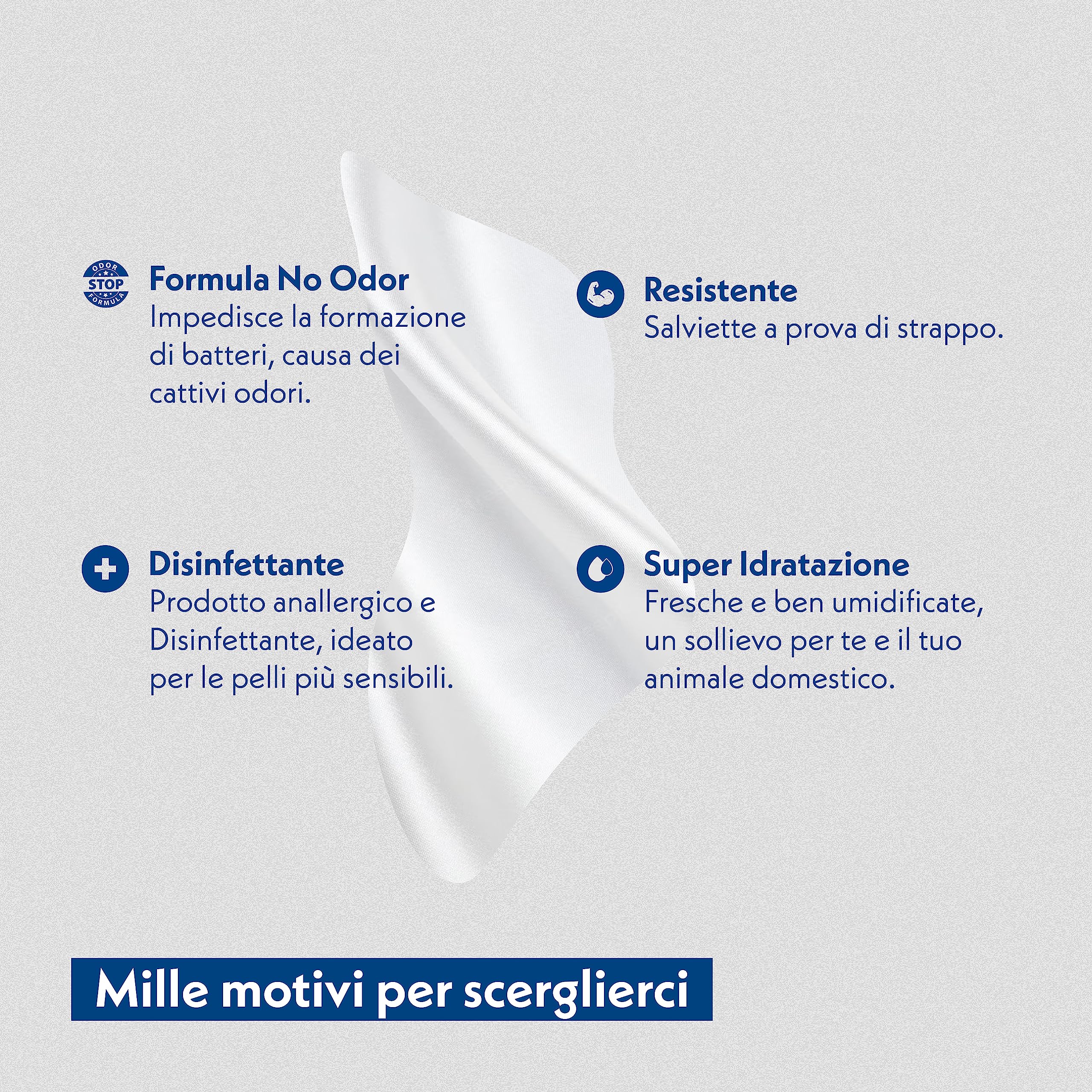 Amore Mio | 560 Salviette Acqua Extra Large, Igienizzanti e Purificanti, per Il Manto di Cani, Gatti e Animali Domestici, Disinfettanti, 30x20 cm - 14 Confezioni da 40 Salviettine