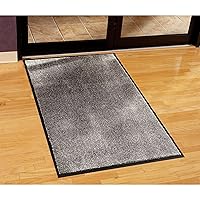 Vista 14 de Guardian Silver Series Tapete de Entrada para Interiores Walk-Off, Vinilo/Polipropileno, 4'x6', Negro/Rojo