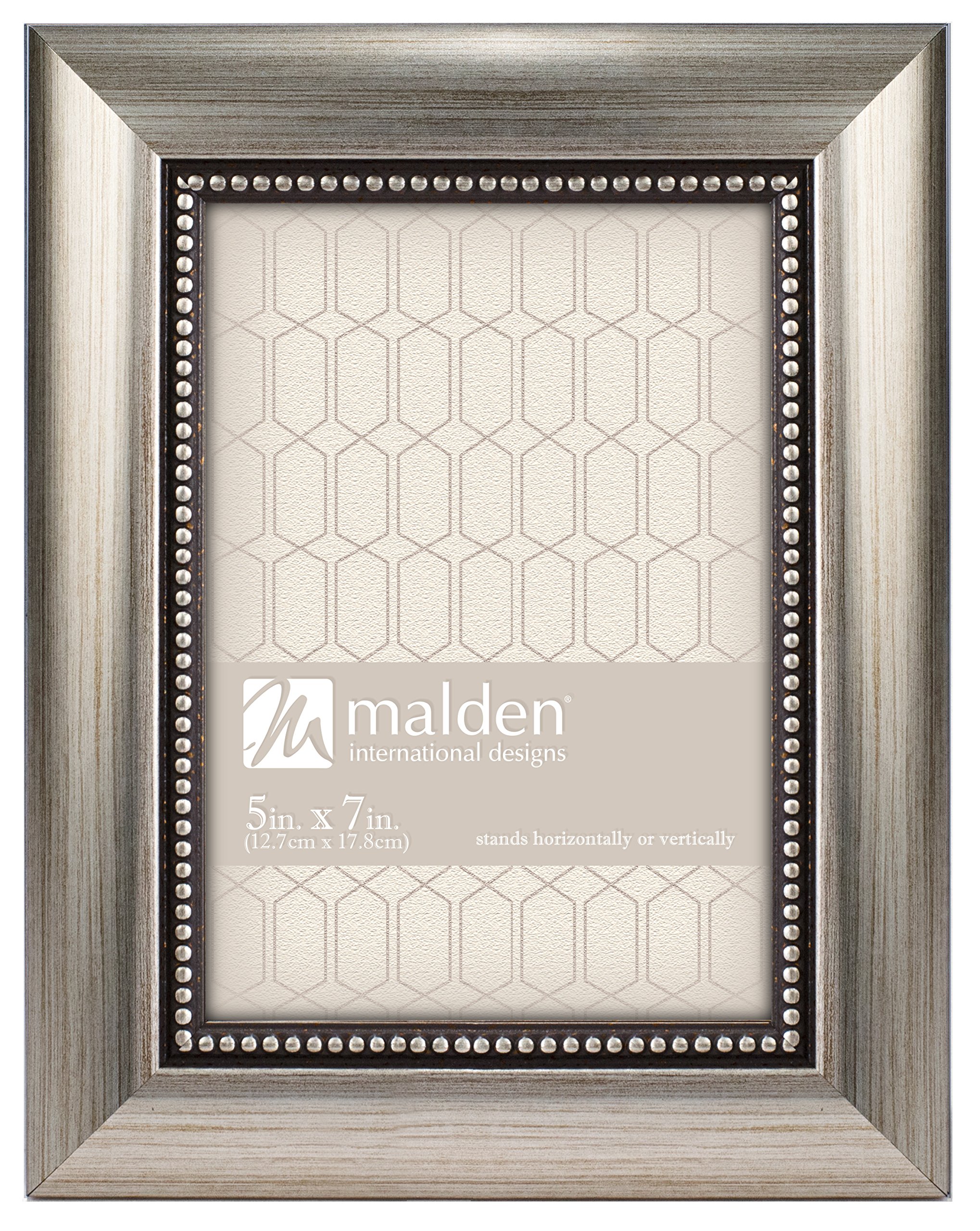 Malden International Designs 5x7 Beaded Picture Frame