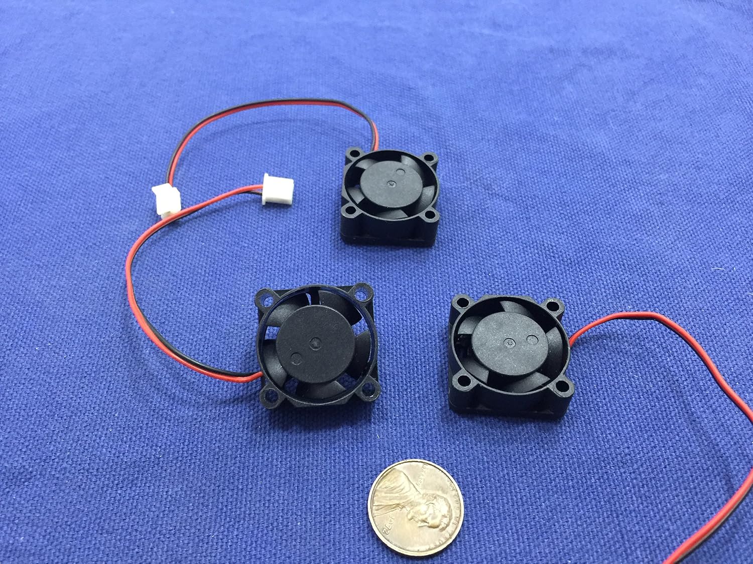 3 Pieces BXR 25mm X 25 X 10 Brushless Cooling Fan Small Micro Flow CFM 12v C11