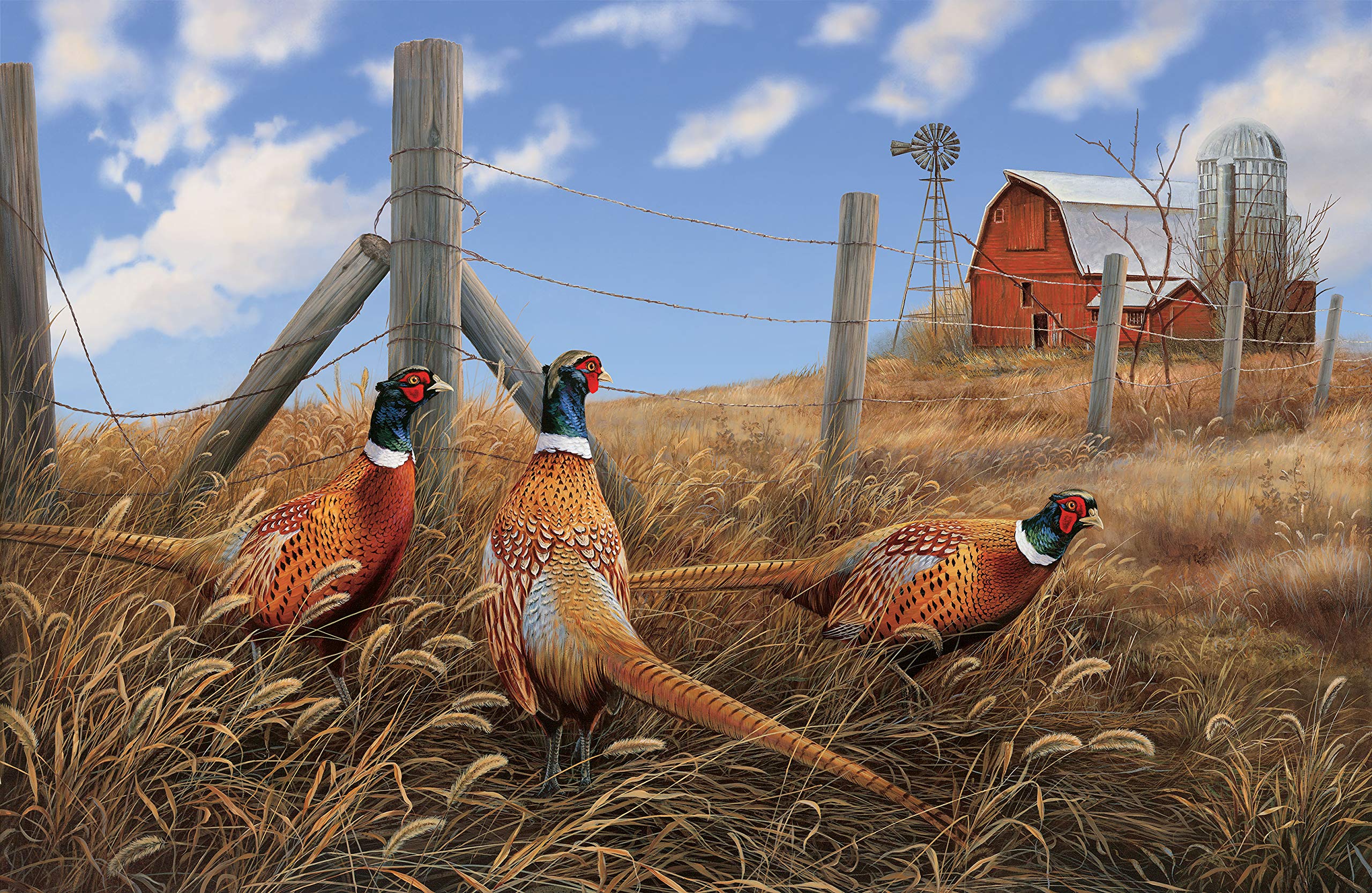 Pheasant Run Panel 28" x 44" #DP22702100% Digital Panel by Northcott