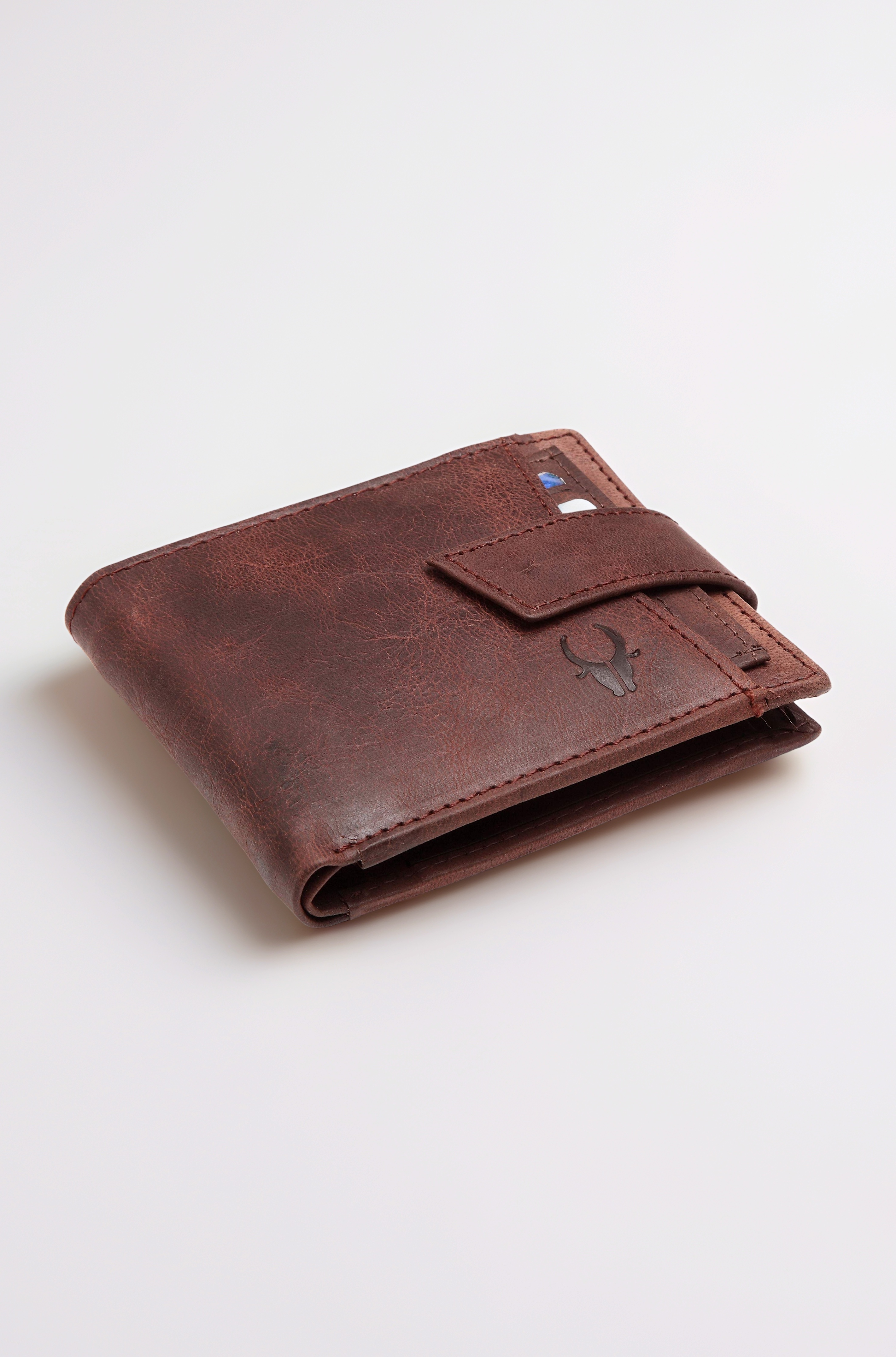 WILDHORN Top Grain Leather wallet for Men I Removable Card Slot I Loop Closure I Handcrafted I Ultra Strong Stitching
