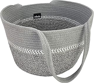 Hibala Woven Beach Bag/Beach Tote/Handmade Weaving Shoulder Bag/Handbag (Gray, One_Size)