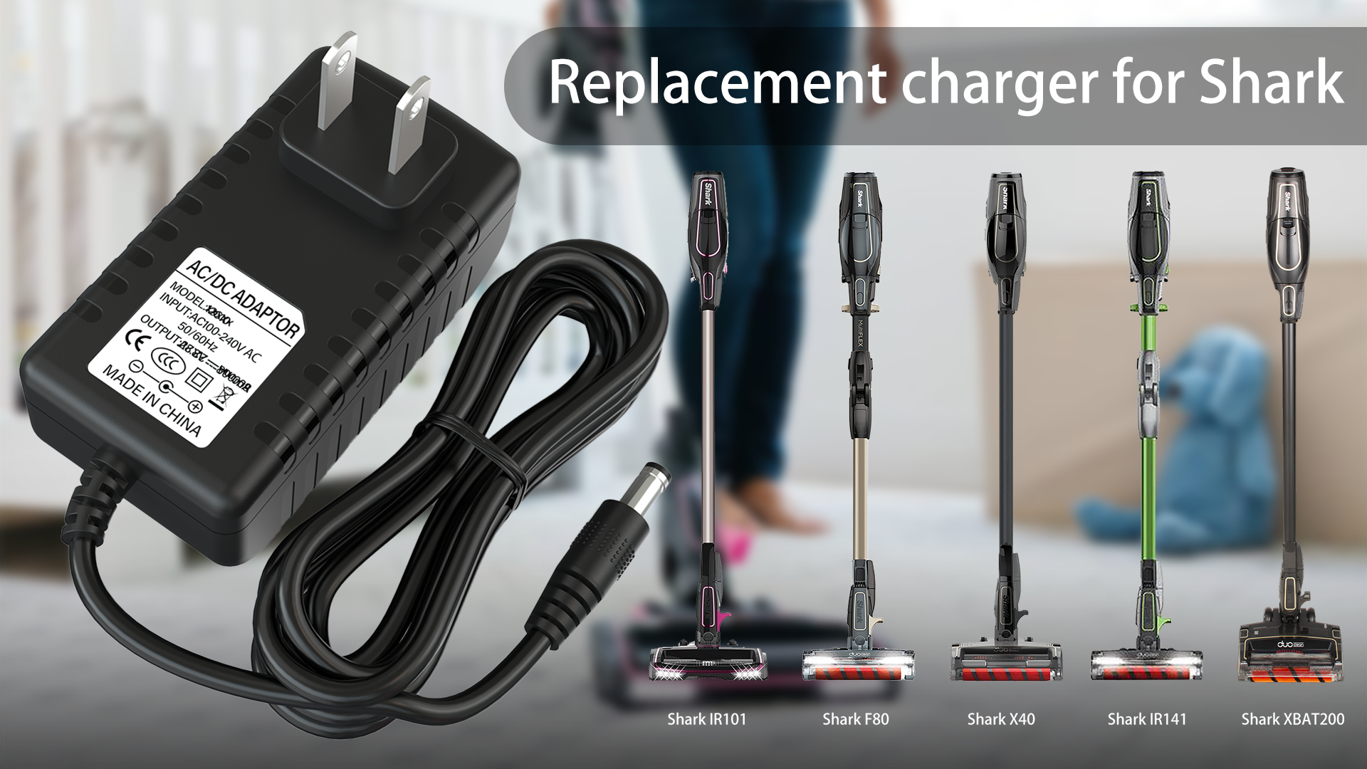 Amazon.com: 28.8V Charger Replacement for Shark Cordless Vacuum
