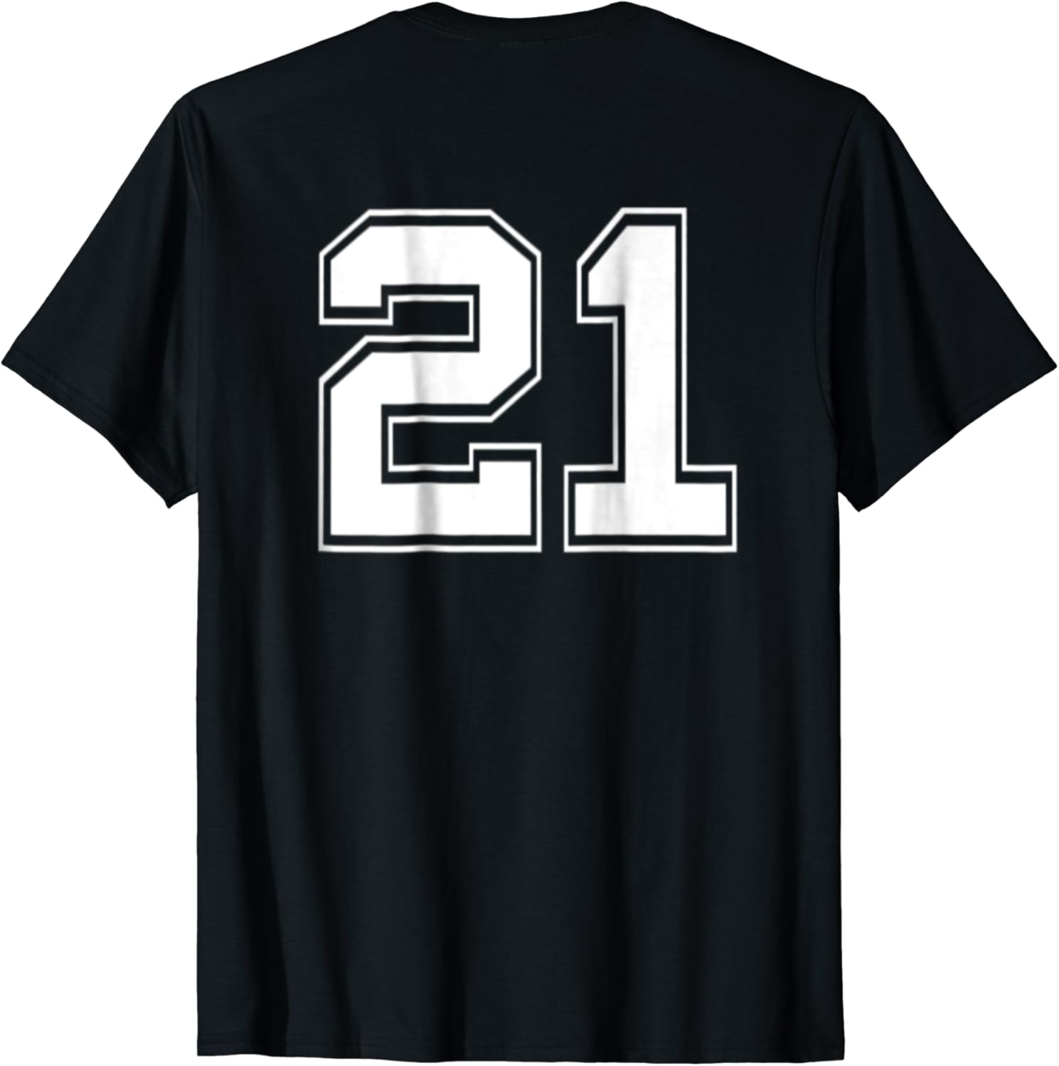 Amazon.com: Number 21 Football Baseball Soccer Jersey Uniform T Shirt ...