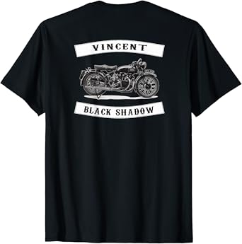 Vincent black shadow t shirt Clearance