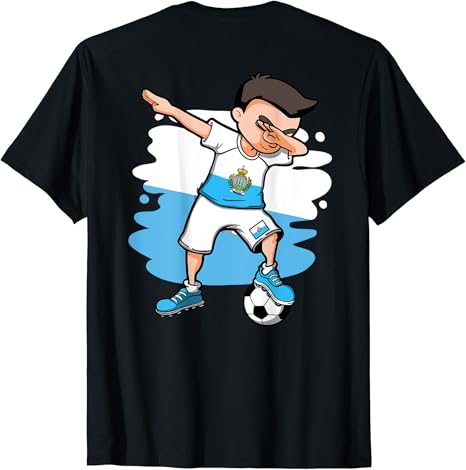 Amazon ダビングサッカーボーイサンマリノラバーズジャージー サンマリノ国旗 Tシャツ Tシャツ カットソー 通販