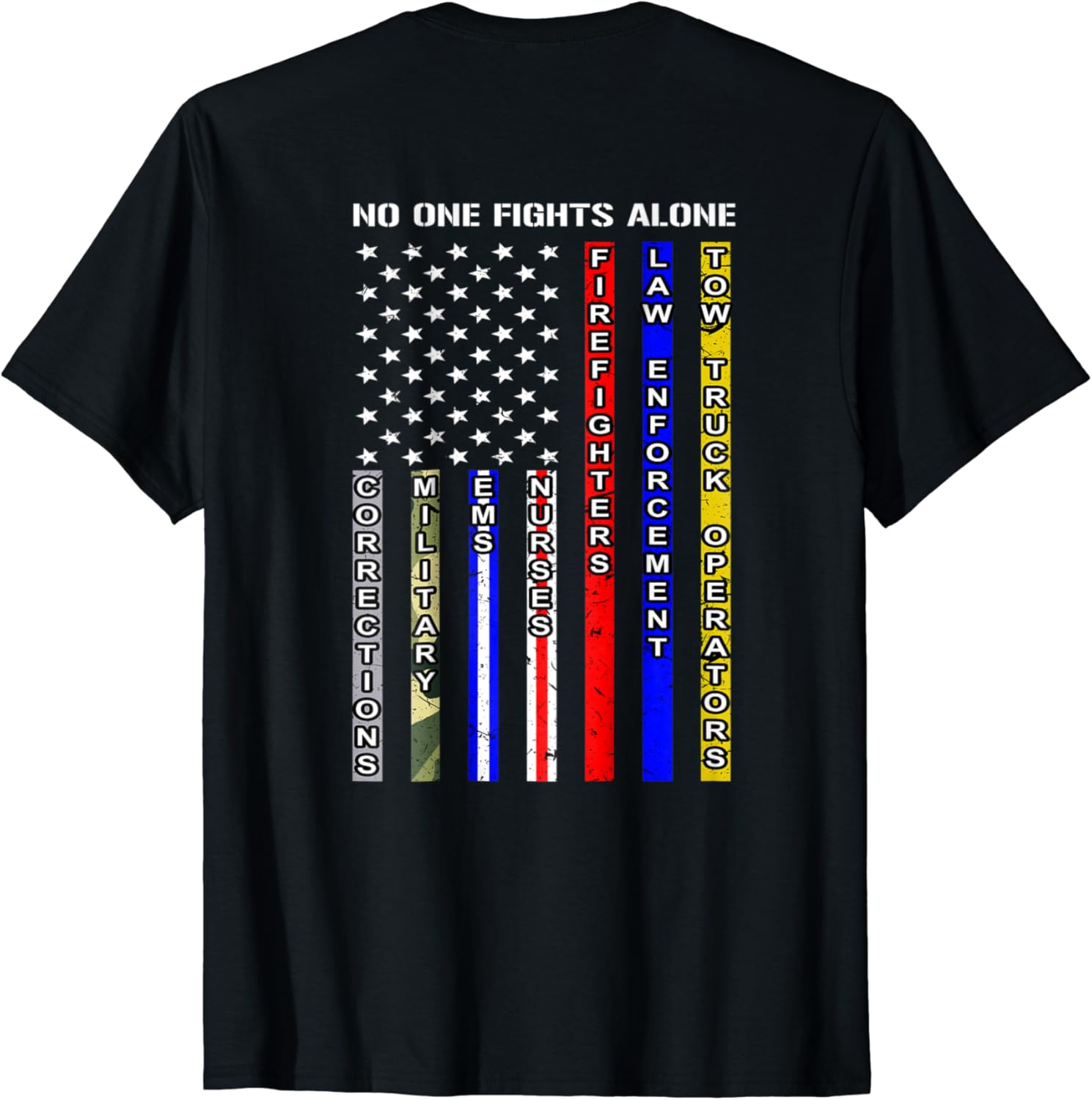 Amazon.com: NO ONE FIGHTS ALONE SHIRT: Clothing
