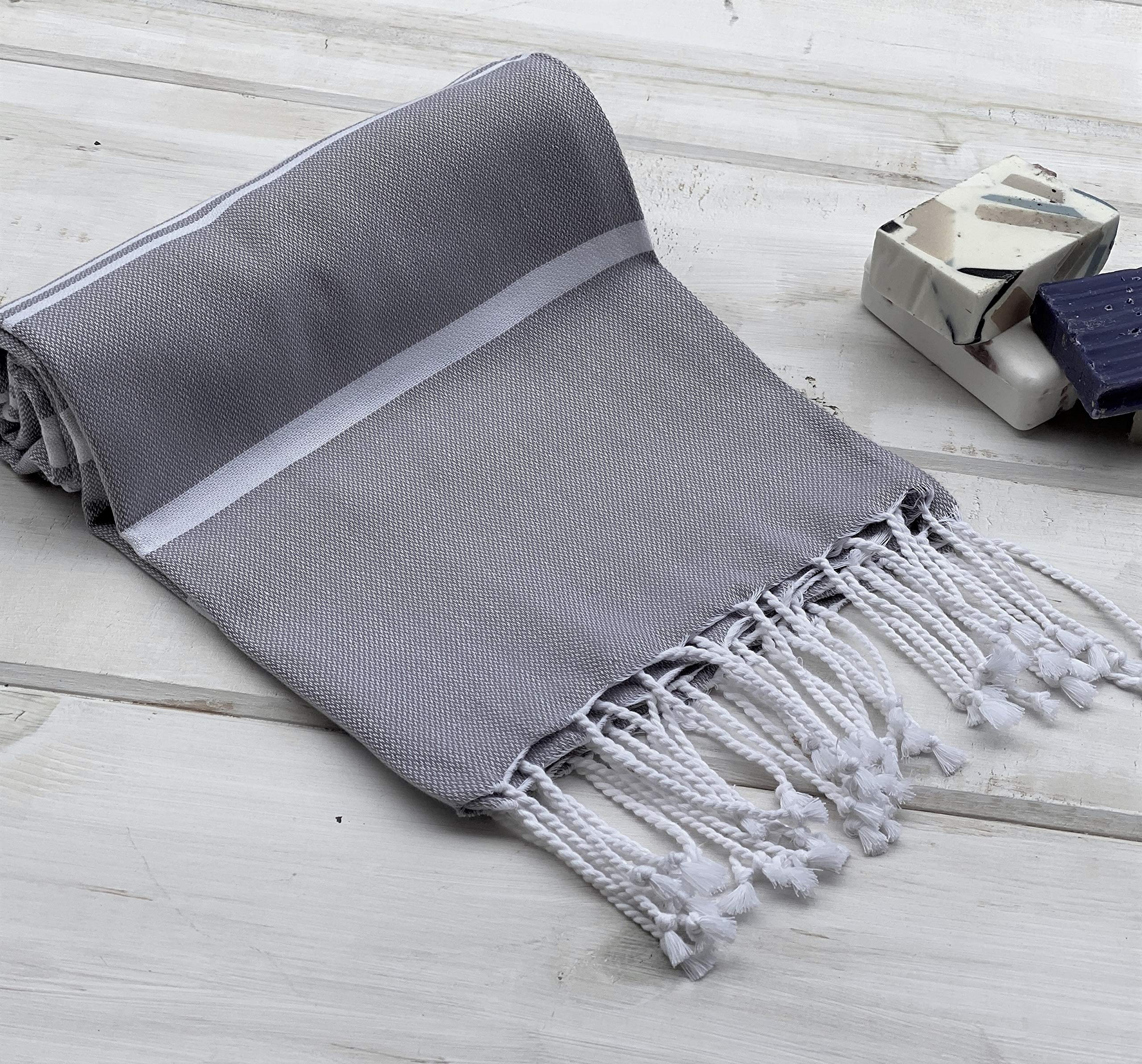 Beach Towel 100% Cotton Turkish – Extra Large 38x70 Inch, Pre-washed, Sand-Free & Quick Dry For Travel & Camping - View #12