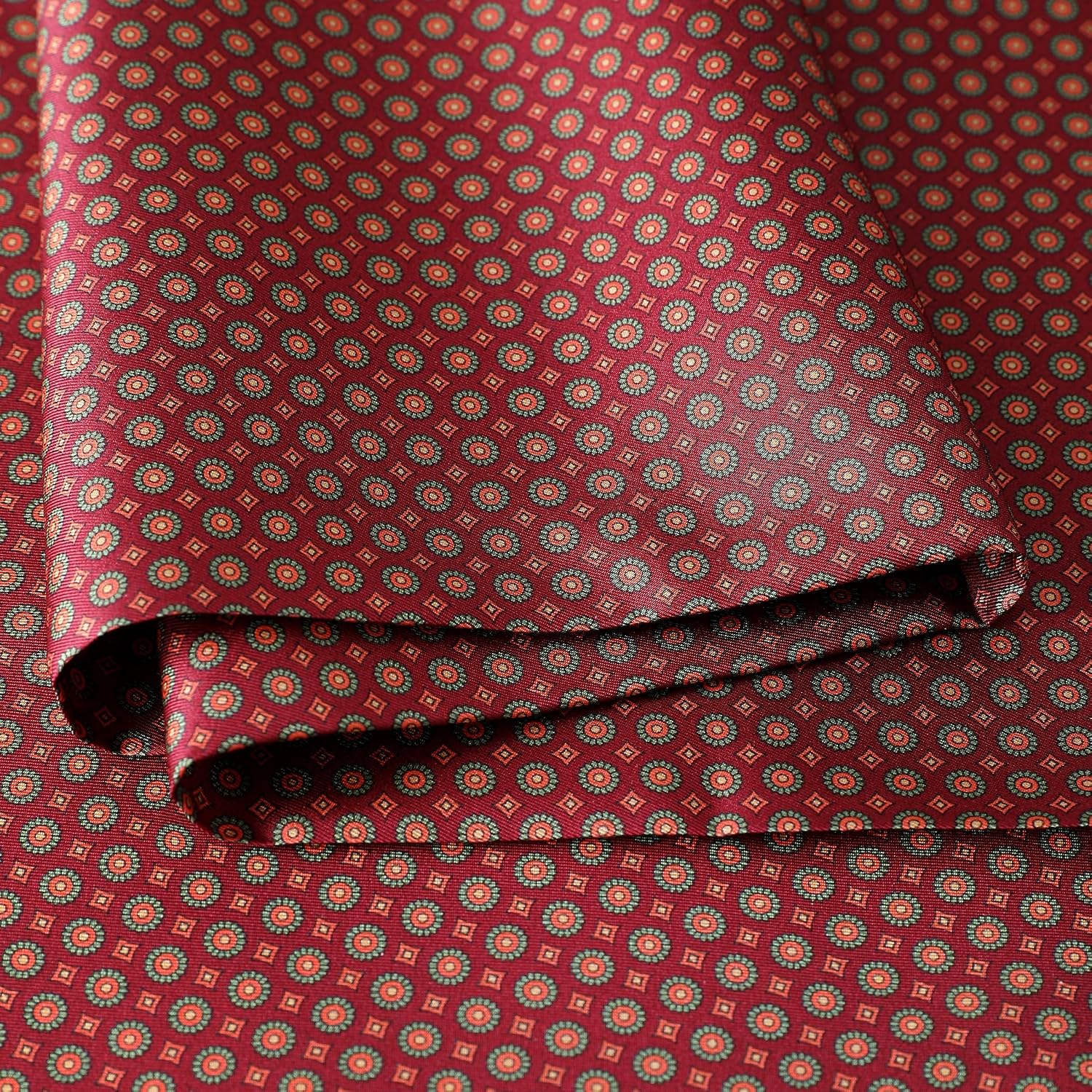 Premium Luxury Men's Silk Scarf 100% Mulberry Fine Silk Twill, Double-Layer Reversible Men's Scarves 67"X8.7"