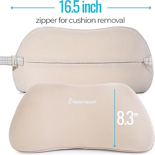 Miniatura 5 de RELAX SUPPORT RS1 Almohada de apoyo lumbar  Soporte de respaldo para silla de oficina  Cojín de silla para dolor de espalda utiliza tecnología