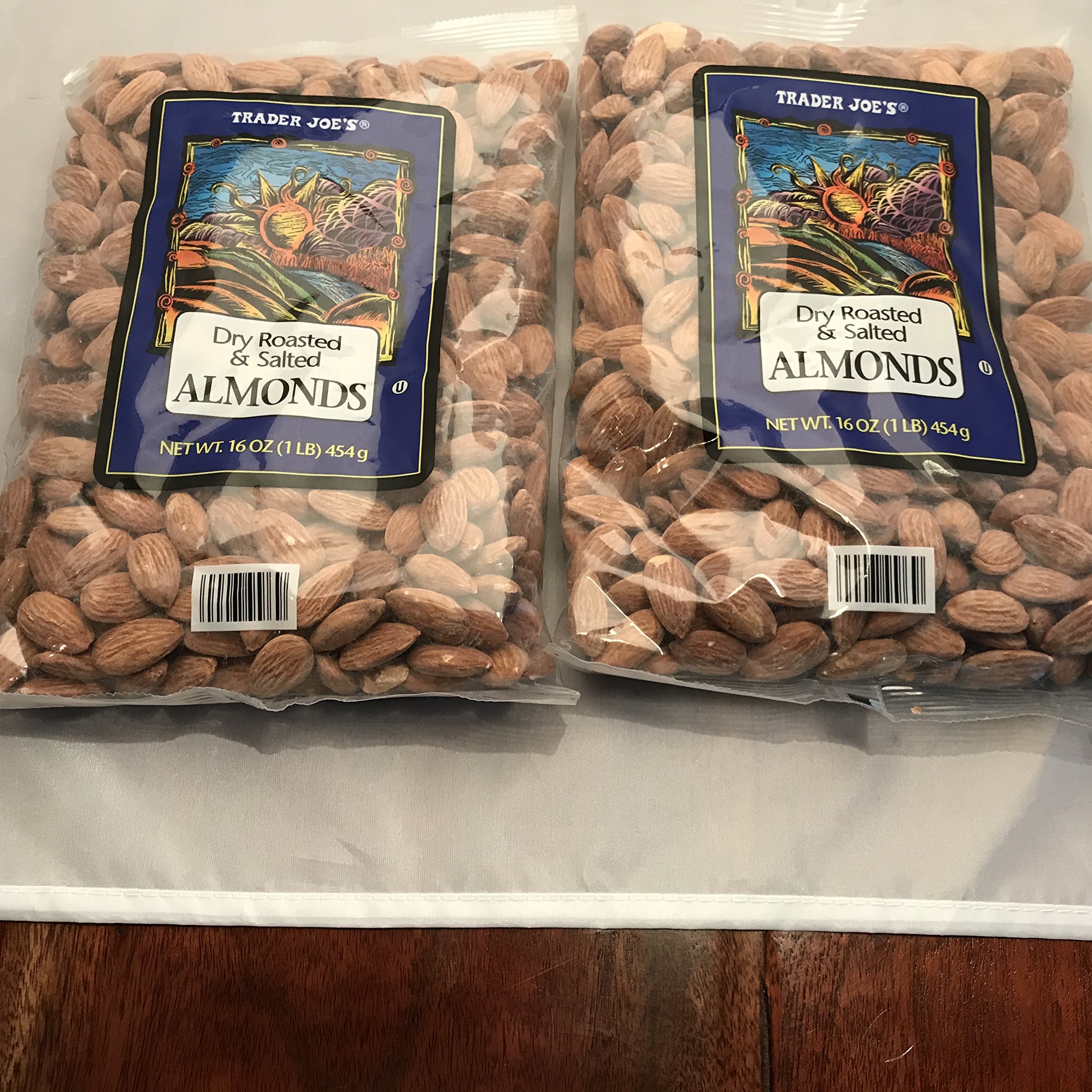 Trader Joe's Dry Roasted & Salted Almonds 2 pack 2 lb total
