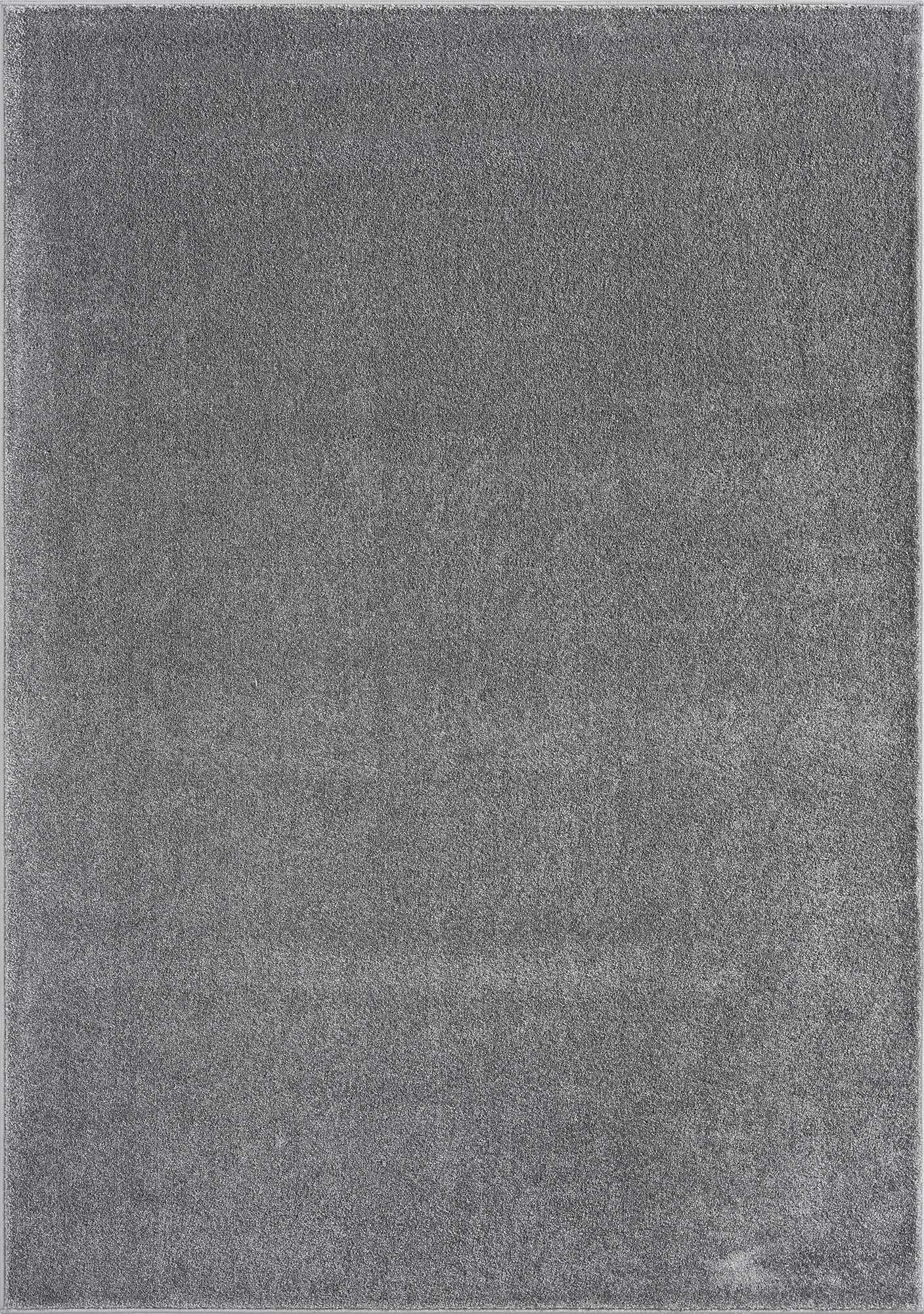 the carpet Marley eleganter Designer Teppich Wohnzimmer, weicher & pflegeleichter Kurzflor Wohnzimmerteppich in Anthrazit, Teppich 200 x 290 cm