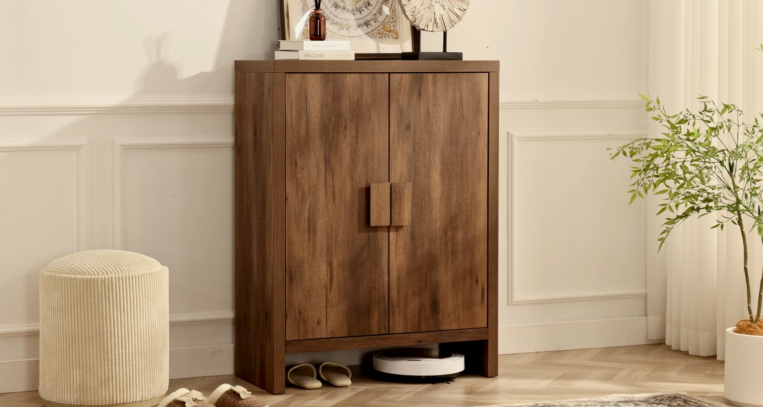 Amazon.com: ONBRILL Vantage Shoe Cabinet with Doors & 3 Adjustable