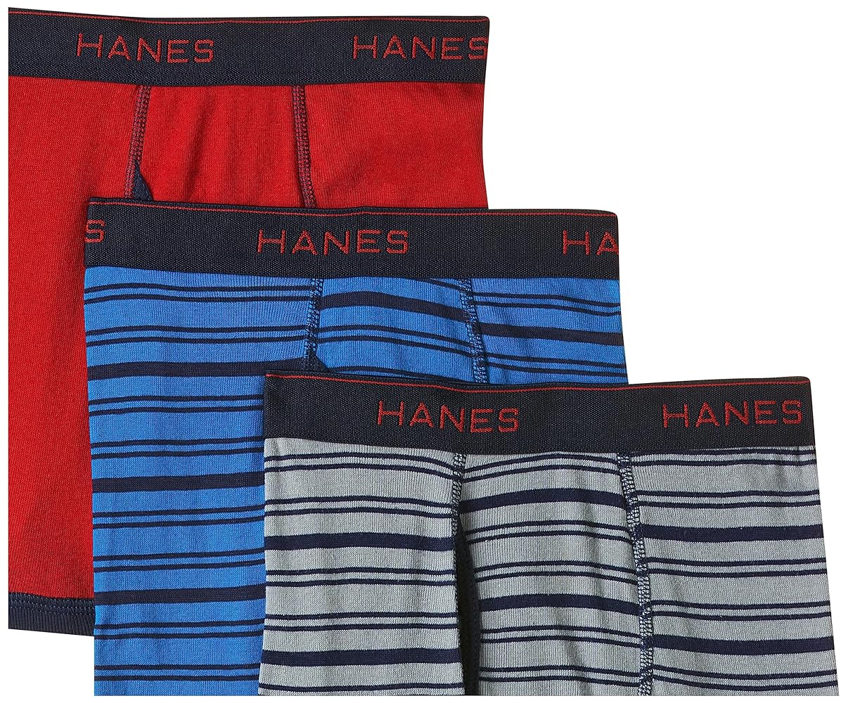 Amazon.com: Hanes Boys' Boxer Briefs Pack, 100% Cotton