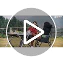 Mesa de Camping Plegable Portal con Altura Ajustable, Mesa Portátil de Aluminio, Plata miniatura 8
