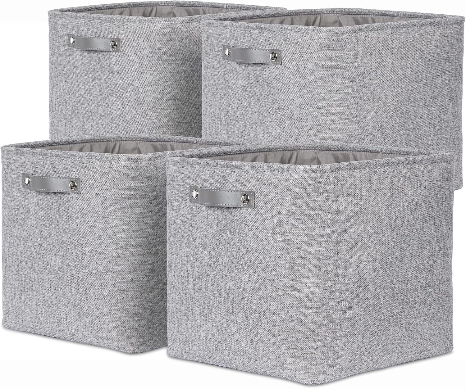Ecegeva Storage Cubes, 13 inch Cube Storage Bins for