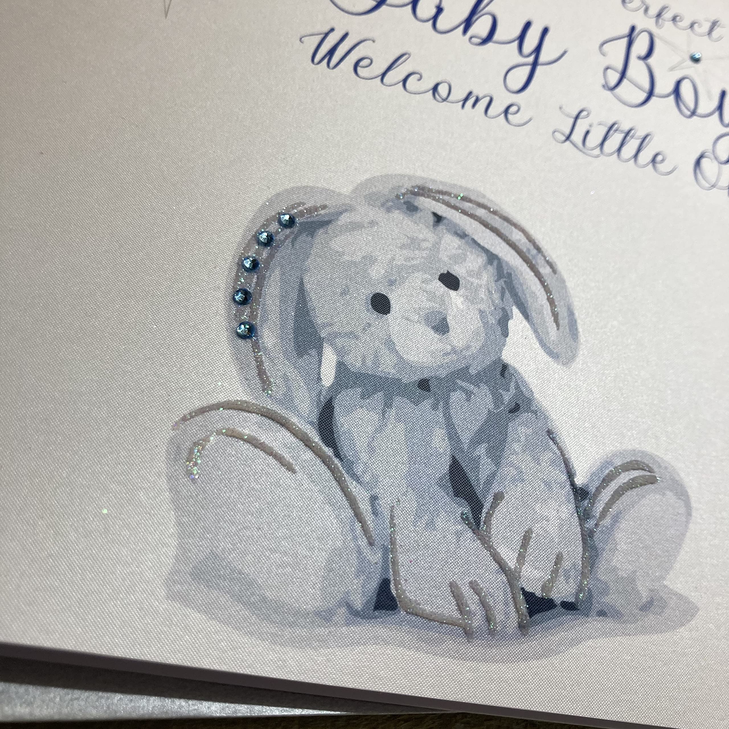 Handmade New Baby Boy Card - Bloomar Design - View #10