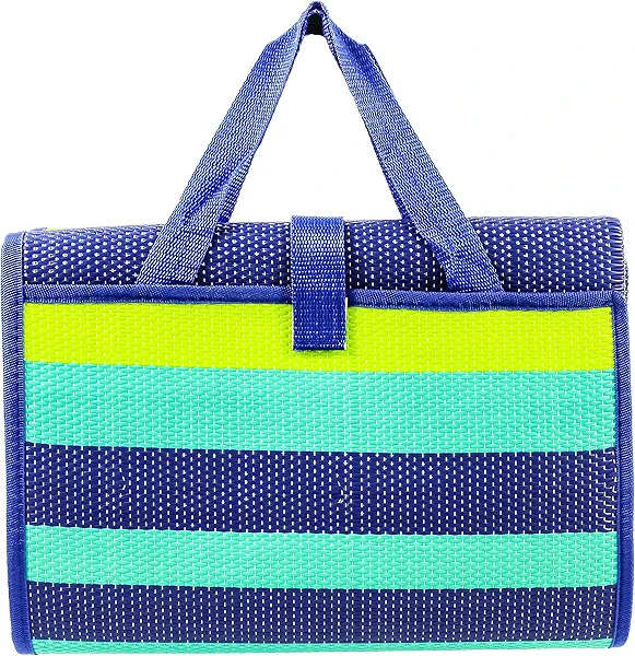 Camco Handy Mat with Strap - Perfect for Picnics, Beaches, RV and Outings - Green/Turquoise - 60" x 78" (42806)
