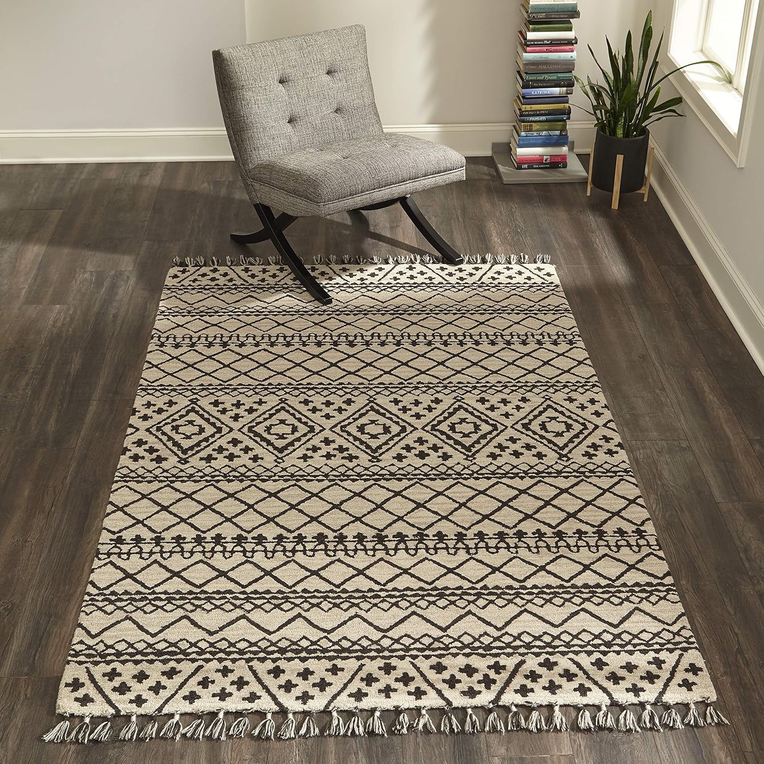 Momeni Tahoe Wool Area Rug 2' X 3' Grey