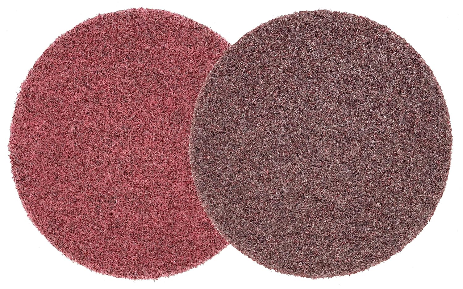 Weiler 51513 4-1/2" Non-Woven Surface Conditioning Disc, Hook & Loop, AO - Medium, Made in The USA (Pack of 10)