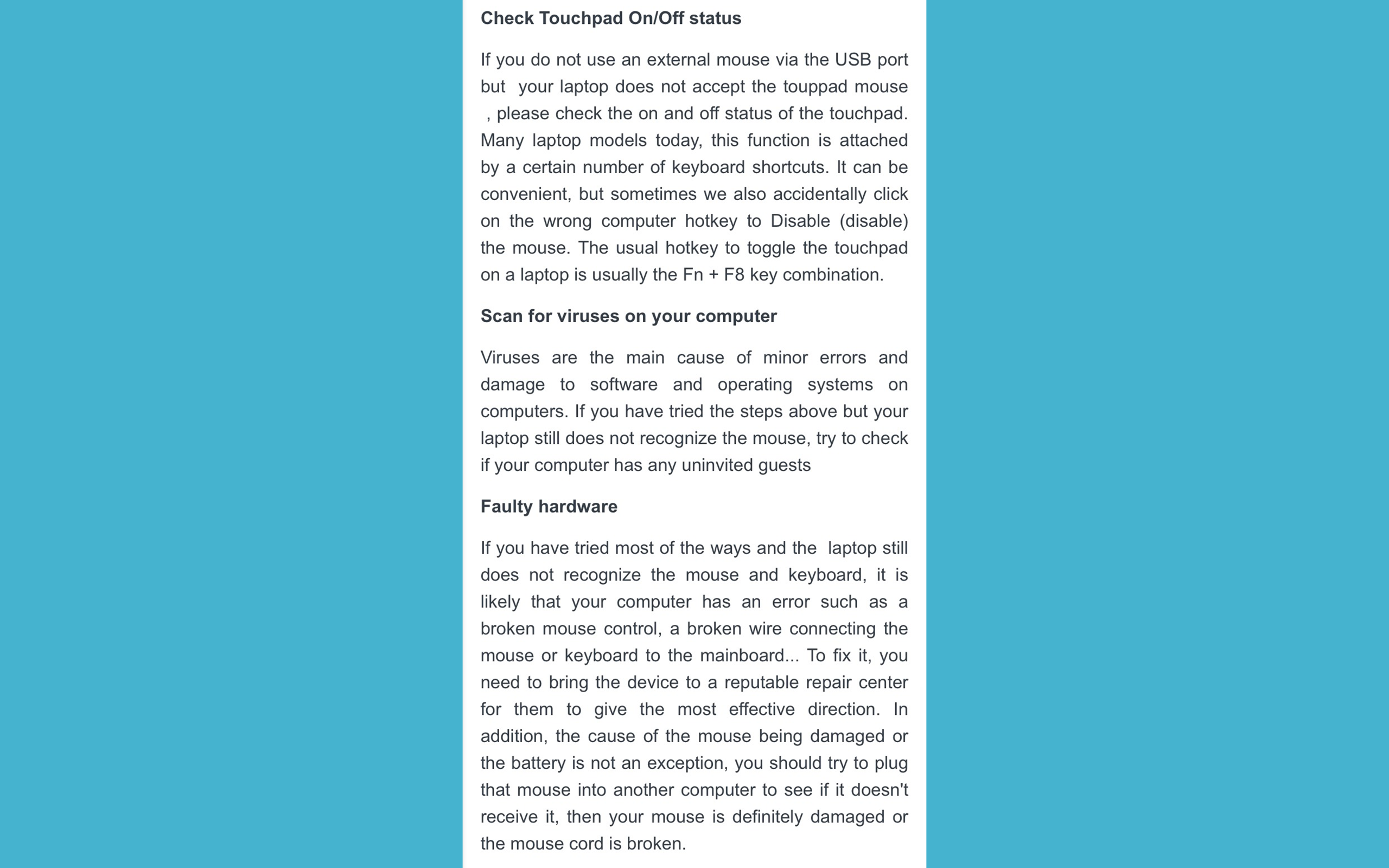 HOW TO FIX LAPTOP NOT RECOGNIZING MOUSE ERROR GUIDE App on Amazon