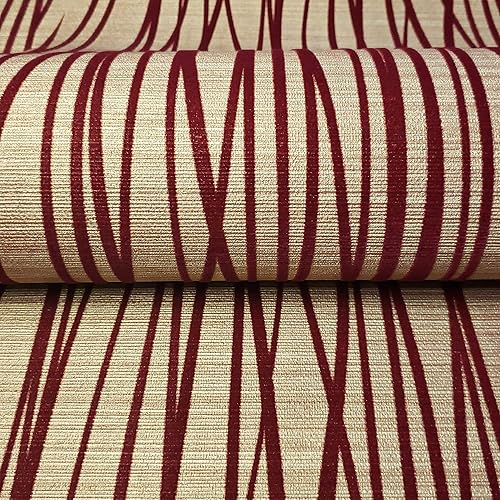 Miniatura 8 de Rollos de vinilo para pared de 76 pies cuadrados, únicos recubrimientos de paredes portofinos, modernos recubiertos de seda en relieve, papel